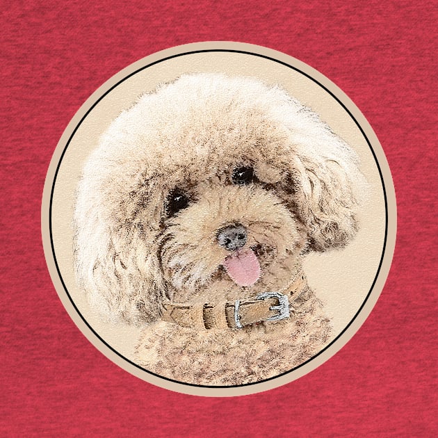 Poodle Toy Miniature Apricot Cream Brown by Alpen Designs